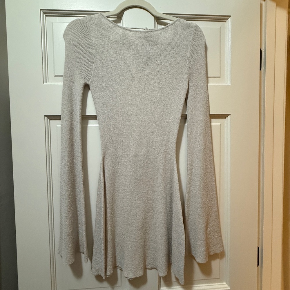 Meshki Cream Long Sleeve Dress